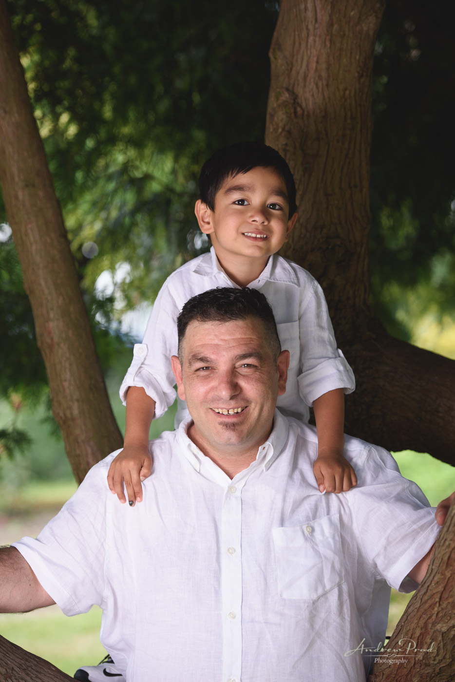 Dad and son portraits