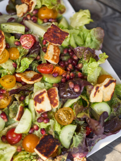 Delicious Food at a yoga retreat in the UK
