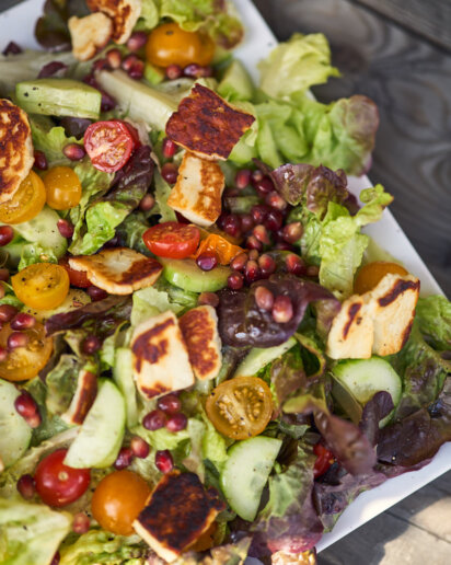 Delicious Food at a yoga retreat in the UK