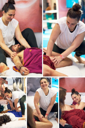 Mini Photoshoot for massage at a Yoga show
