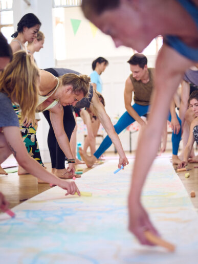 Yoga day retreat activity