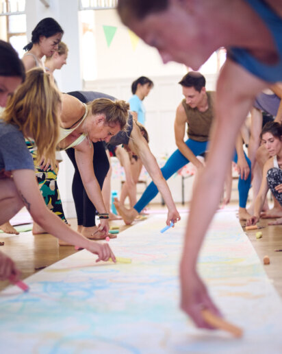 Yoga day retreat activity