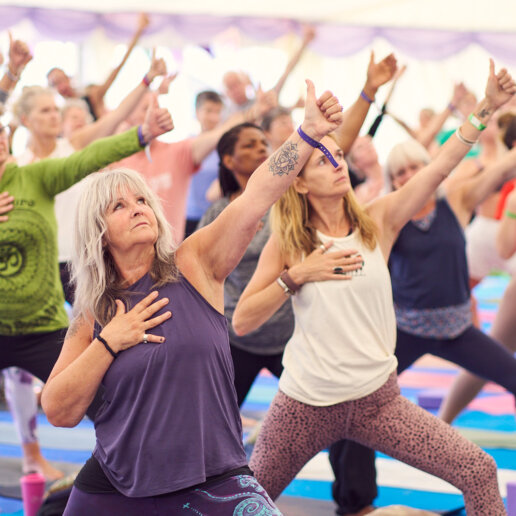 Great moment captured by the yoga festival photographer