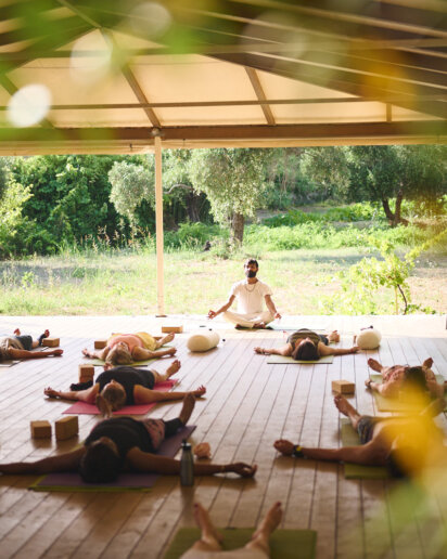 Yoga and wellness retreat photography