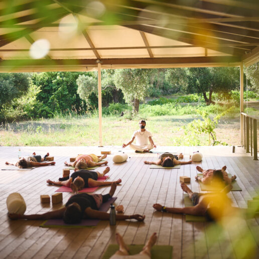 Yoga and wellness retreat photography