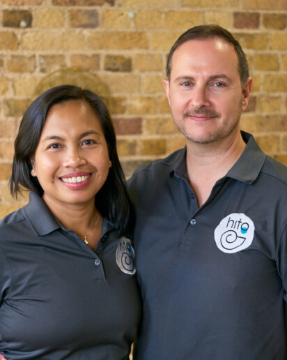 wellness physiotherapy branding photos of the founders