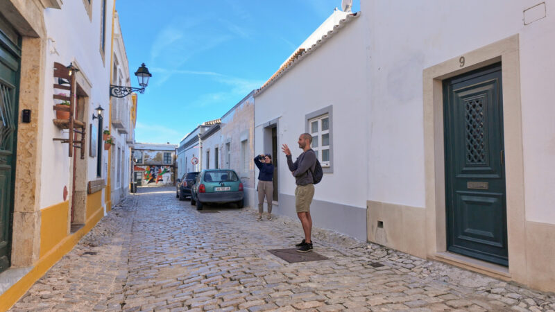 Photography mentoring student learning in Portugal whilst I was travelling 